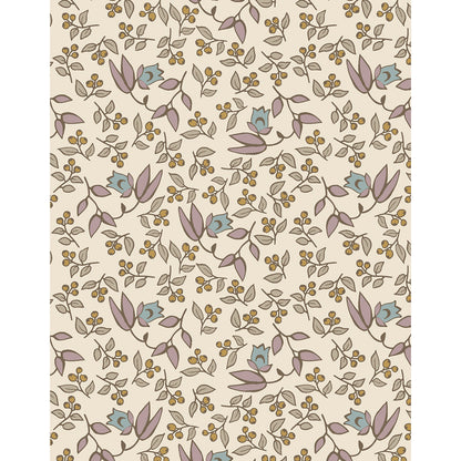 Minikane Bell padded cotton Bassinet in bell floral all-over pattern