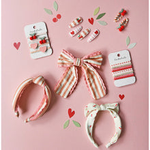 Load image into Gallery viewer, Rockahula Kids Cherry Stripe Fabric Clip Set