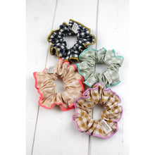 Load image into Gallery viewer, Barnabé Aime Le Café Scrunchie in yellow and pink