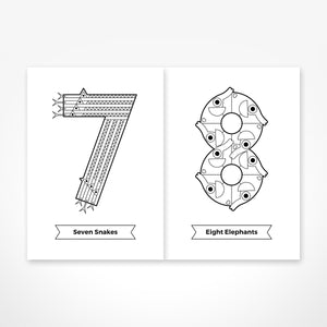 The Jam Tart Numbers Colouring Book