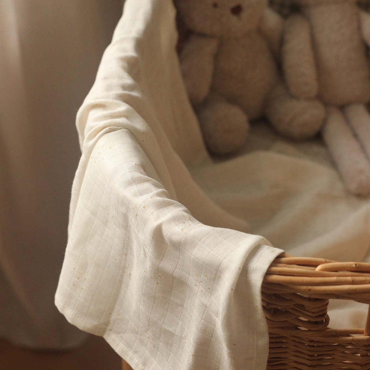 Avery Row Organic Baby Muslin Swaddle for newborns and babies
