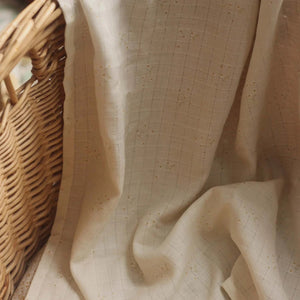 Organic Baby Muslin Swaddle in Wild Chamomile from Avery Row for newborns and babies