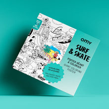 Load image into Gallery viewer, OMY Colouring Poster - Surf Skate