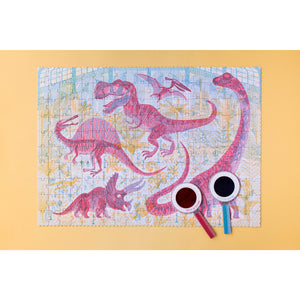 Londji Discover The Dinosaurs Puzzle with magnifying glasses for kids/children