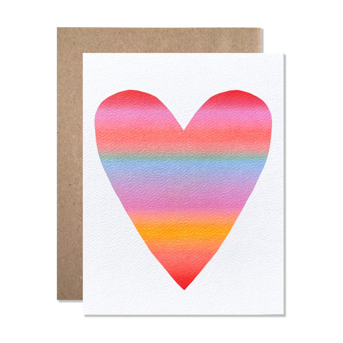 Hartland Cards - Large Neon Gradient Heart