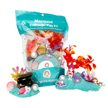 Load image into Gallery viewer, Mermaid (Blue Hawaiian) Kiddough Play Kit from Earth Grown KidDoughs