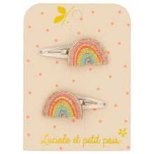 Load image into Gallery viewer, Luciole et Petit Pois Rainbow Clips