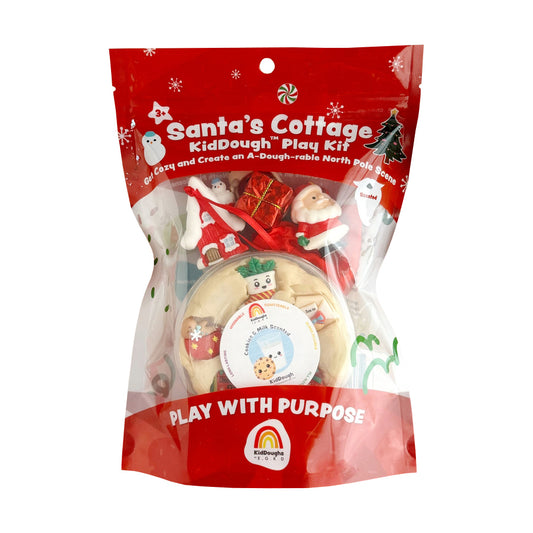 Santa's Cottage (Milk & Cookies) Kiddough Play Kit from EGKD (Earth Grown KidDoughs)