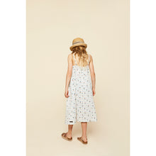 Load image into Gallery viewer, A Monday Tilda Dress for kids/children and tweens in a Cherry Cashmere Print