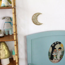 Load image into Gallery viewer, Barnabé Aime Le Café Glitter Wall Moon Decoration 