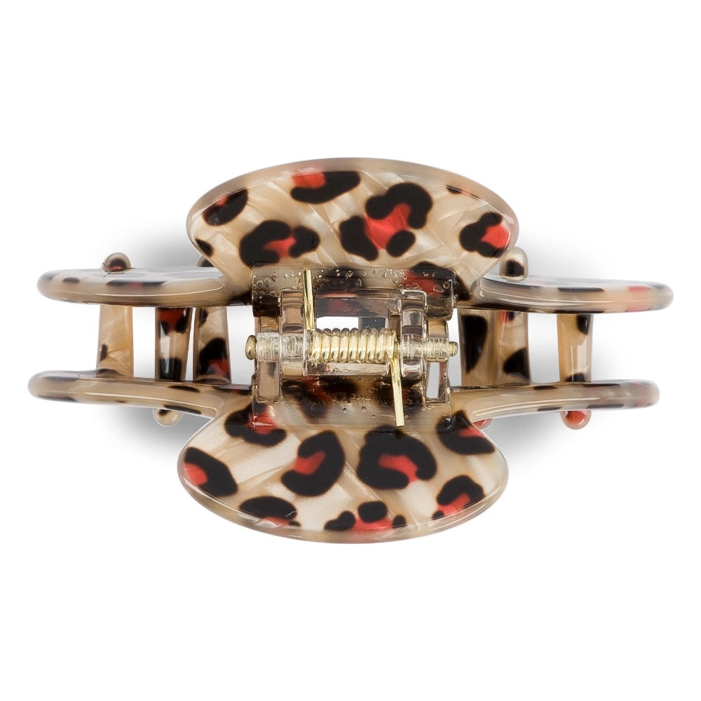 Luciole et Petit Pois Leopard Claw Clip