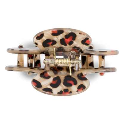 Luciole et Petit Pois Leopard Claw Clip