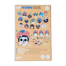 Load image into Gallery viewer, Londji &#39;Make New Friends&#39; Garland with faces and removable stickers for kids/children