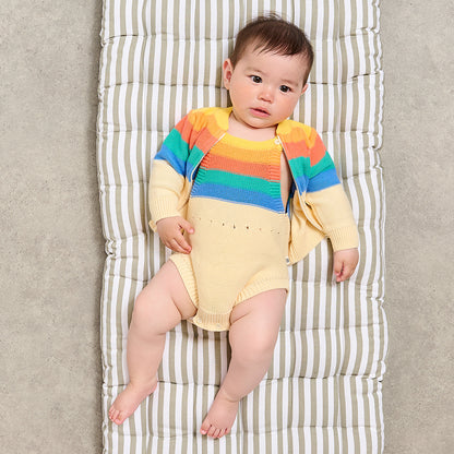 The Bonnie Mob Bubble Rainbow Stripe Romper