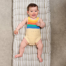 Load image into Gallery viewer, The Bonnie Mob Bubble Rainbow Stripe Romper for newborns and babies