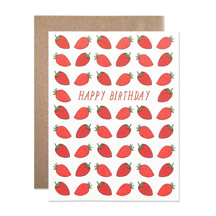 Hartland Card - Happy Birthday Strawberries