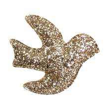 Load image into Gallery viewer, Barnabé aime le café Glitter Wall Decoration Gold Swallow