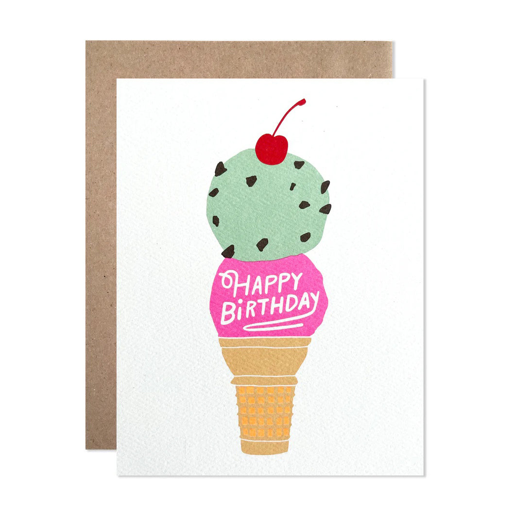 Hartland Cards - Happy Birthday Ice Cream