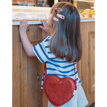 Load image into Gallery viewer, Rockahula Kids Love Heart Glitter Bag for Valentine&#39;s Day