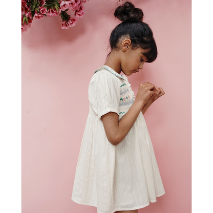 Emile Et Ida Hand Embroidered Dress for toddlers and kids/children