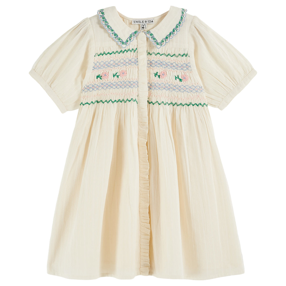 Emile Et Ida Hand Embroidered Dress