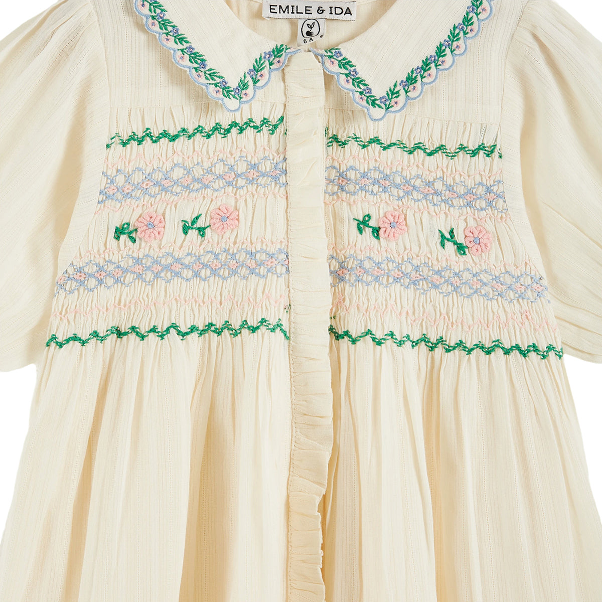 Emile Et Ida Hand Embroidered Dress for toddlers and kids/children