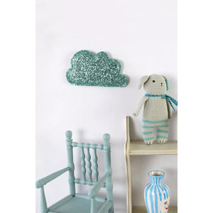 Barnabé Aime Le Café Glitter Cloud Wall Decoration in sequin fabric with foam padding