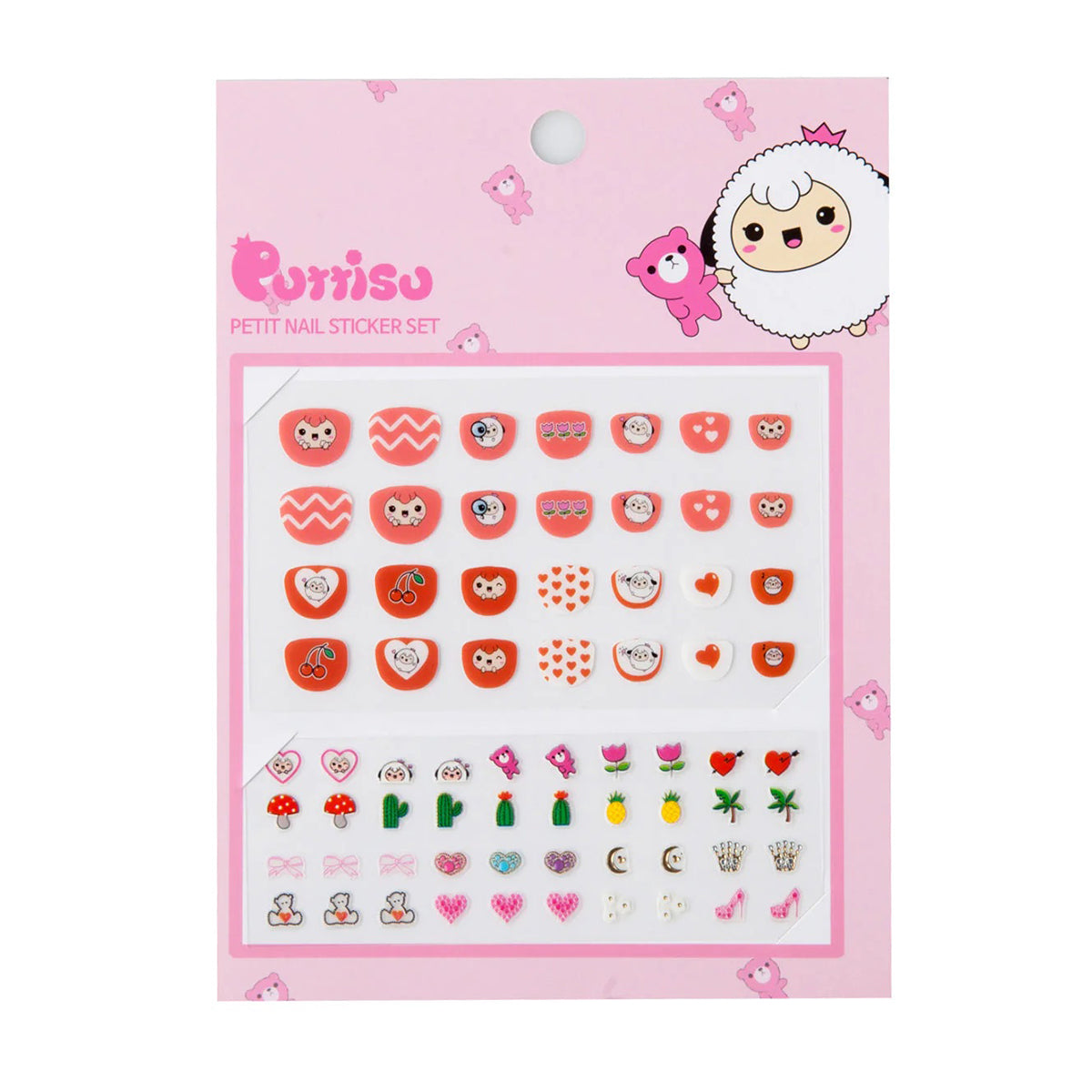 Puttisu Petit Nail Sticker Set Deluxe 05 Cherry Berry Tarte