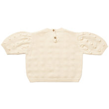 Load image into Gallery viewer, Scrabble Knitted Top - Milk Organic Cotton Knit from Nellie Quats for toddlers, kids/children