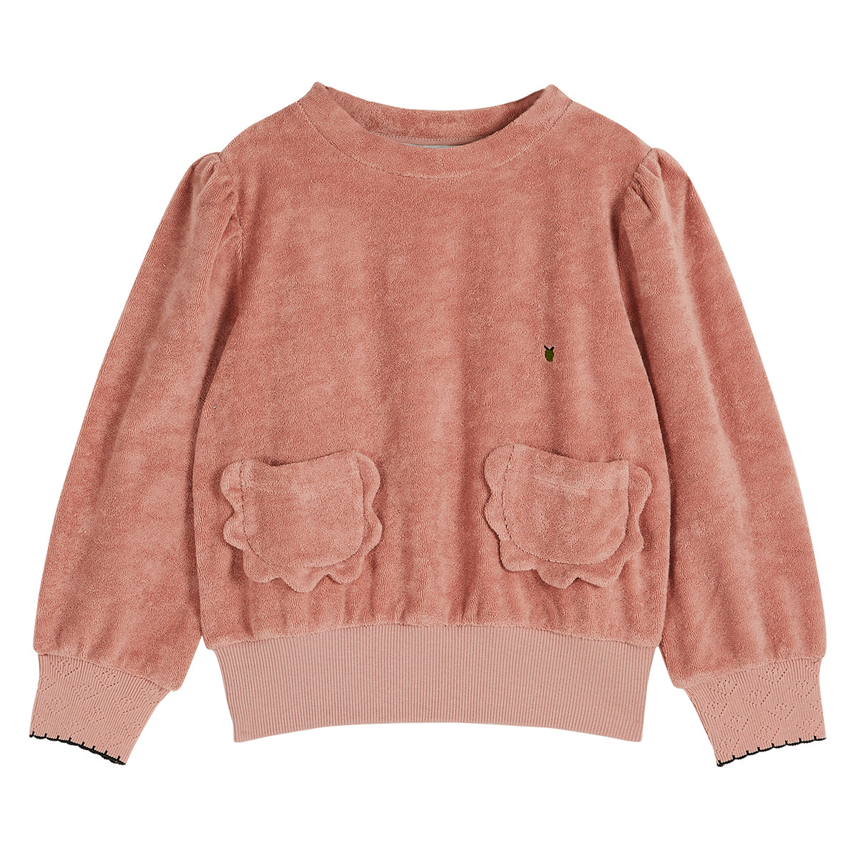 Emile Et Ida Terry Flower Pocket Sweatshirt