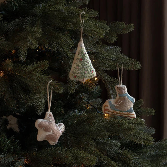 Avery Row Christmas Tree Decorations - Bear Cub