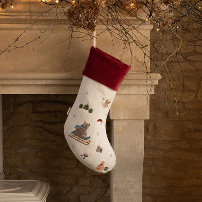 Avery Row Christmas Stocking - Bear Cub