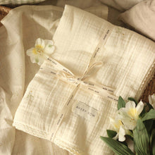 Load image into Gallery viewer, Avery Row Embroidered Muslin Blanket for newborns and babies