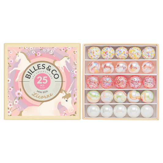 Billes & Co Mini Box Unicorn Marbles