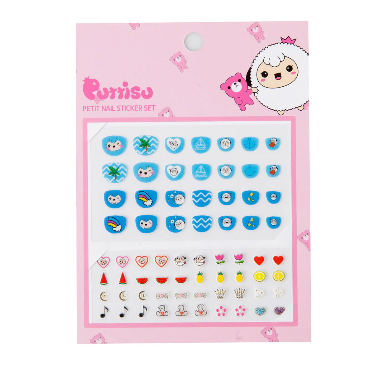 Puttisu Petit Nail Sticker Set Deluxe 04 Blue Soda