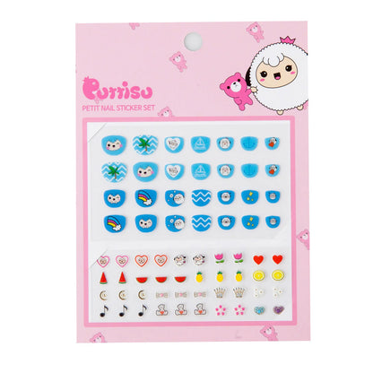 Puttisu Petit Nail Sticker Set Deluxe 04 Blue Soda