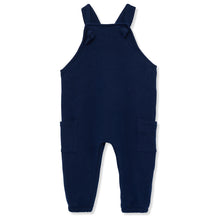 Load image into Gallery viewer, Cozmo Ronie Soft Knit Baby Overalls in navy blue for babies and toddlers