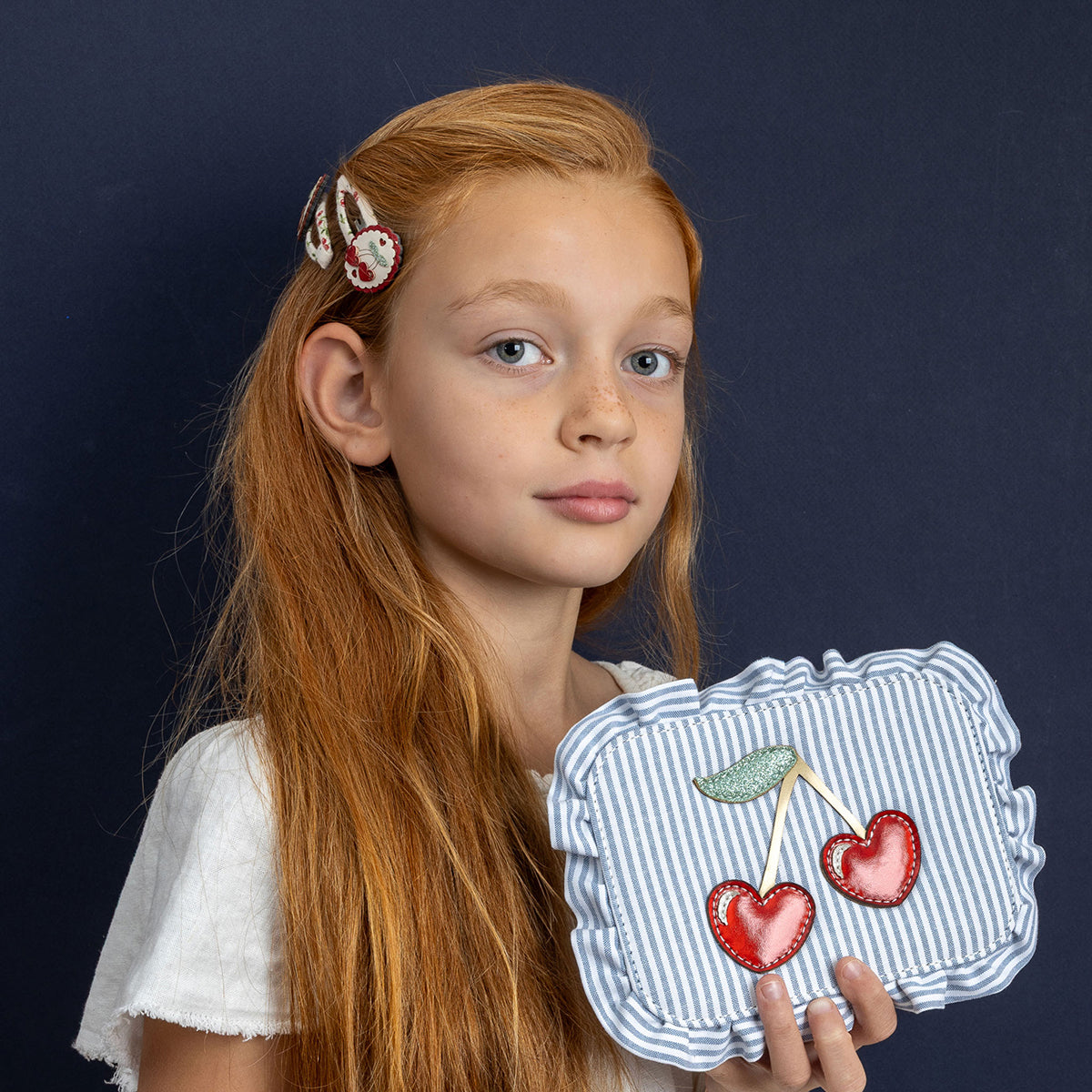 Mimi & Lula Scallop Framed Cherries Clic Clacs