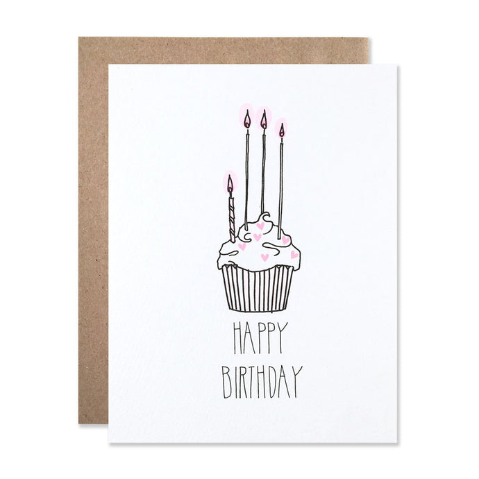 Hartland Card - Birthday Heart Cupcake