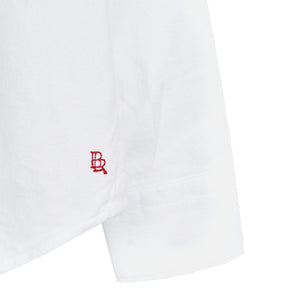long-sleeved cotton ganix shirt in white with a shirt collar from bellerose for toddlers, kids/children and teens/teenagers