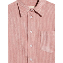 Load image into Gallery viewer, Ironie Shirt in pink cotton candy colour in  an oversized shape with a box pleat in the back, dropped shoulders, and high-low hem and features classic details like mother-of-pearl buttons and a small collar from Bellerose for kids/children and teens/teenagers