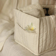 Load image into Gallery viewer, quilted nappy caddy with two handles from avery row for newborns and babies