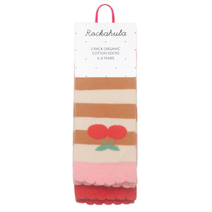 Rockahula Kids Stripy Cherry Socks for toddlers and kids/children