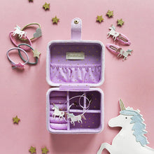 Load image into Gallery viewer, Rockahula Unicorn Clips in pink and shimmering glitter