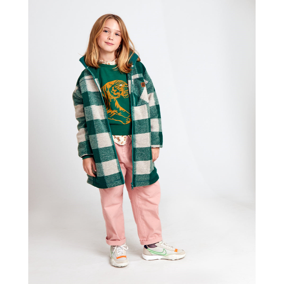 AO76 Lotte Check long Coat