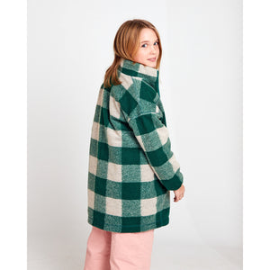 AO76 Lotte Check Coat for teens