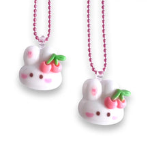 Load image into Gallery viewer, Pop Cutie Kawaii Cherry Bow Bunny Necklace