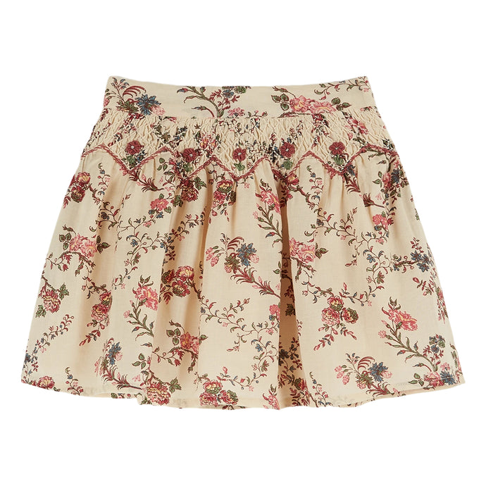 Emile Et Ida Orchid Embroidered Skirt