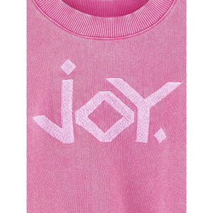 Bellerose Fadoly Sweatshirt in overwashed fuchsia fleece for children, tweens and teenagers