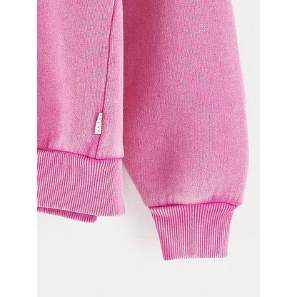 pink Fadoly sweatshirt with 'JOY' front print in felt from Bellerose for kids and teens